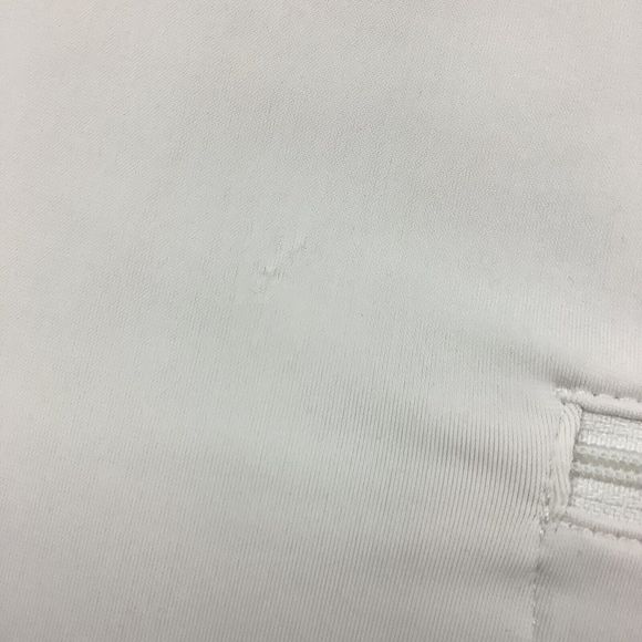 Athleta Top Women's S Small White Orange Pink Pullover 1/4 Zip Hooded Thumbholes - Picture 9 of 10